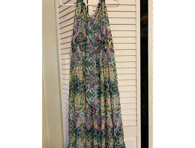 Flowing dress with Spring colors - Size 20W