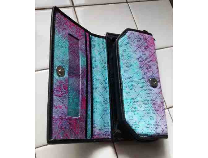 Colorful Bi-fold wallet  - Balinese silk