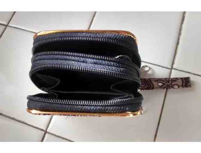 Wallet and coin purse made of Balinese silk