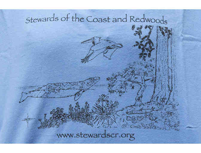 Vintage Stewards of the Coast and Redwoods XL V neck women's tee