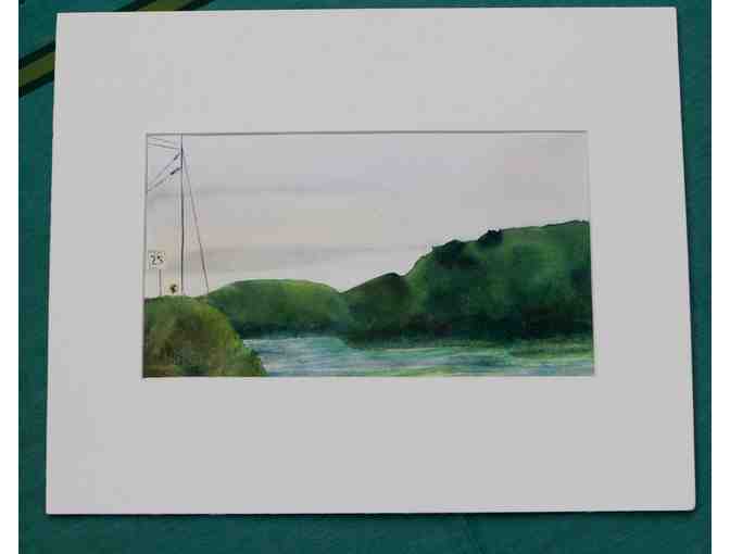 Matted Watercolor by Artist in Residence Allison Spreadborough - Photo 1