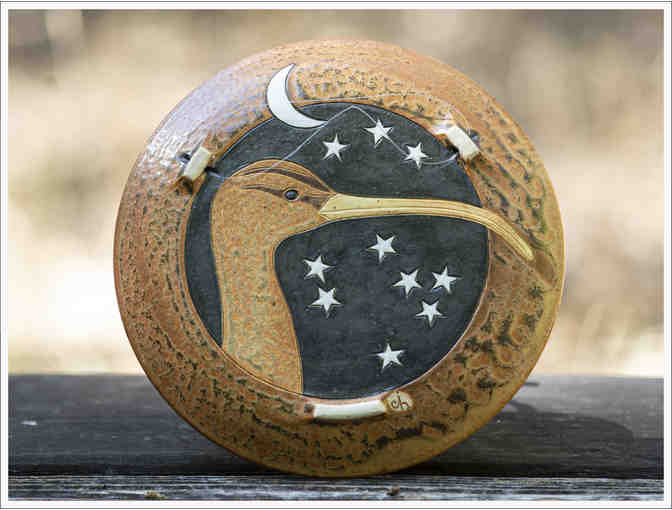 Bristle-Thighed Curlew Plate (Kioea) by Emily Herb