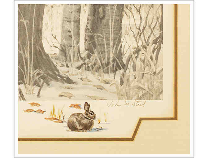 Michigan Commerative Bucks, Artist of the Year 1986 by John W. Steel (signed)