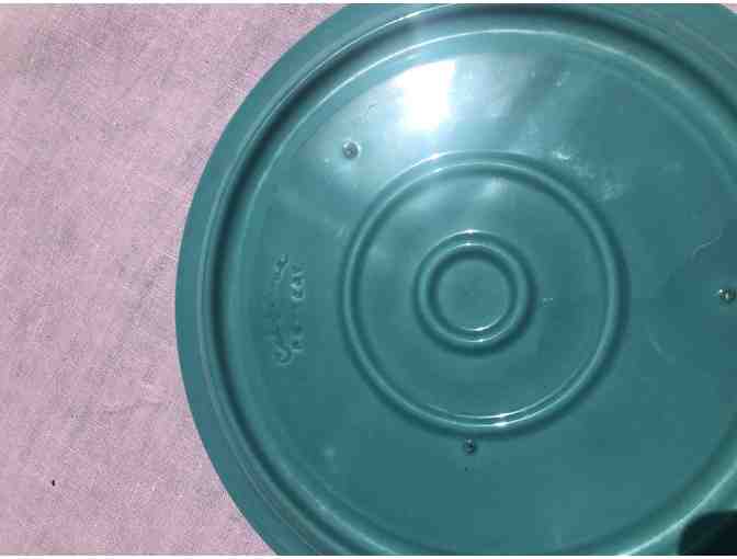 Blue Vintage Pottery Grill Plate