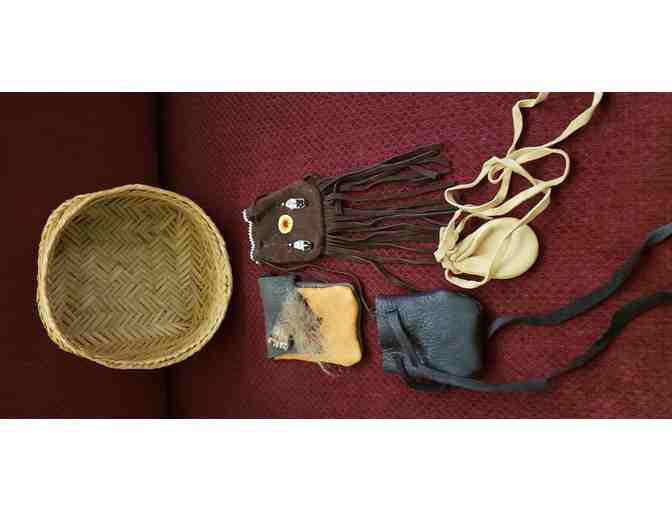 Native American Medicine Pouches and Basket