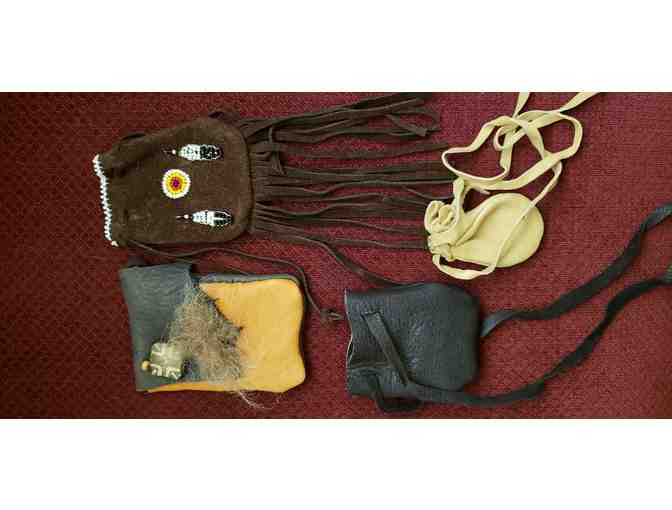 Native American Medicine Pouches and Basket