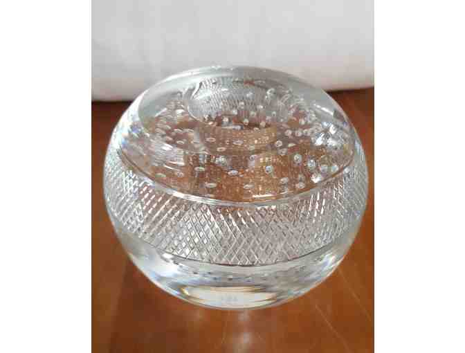 Etched Glass Candleholder