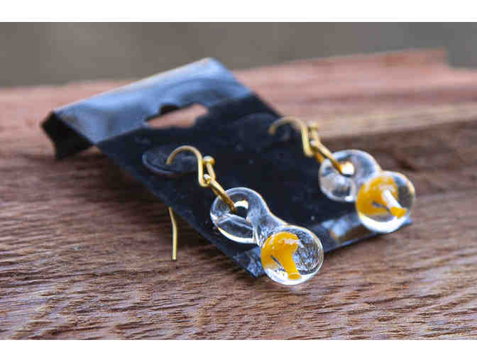 Jewelry - Delicate Mushroom Earrings & Redwood Tree Pendant (set). By Ace Creates