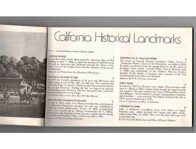 California Historical Landmarks - Collectible Vintage Travel Book
