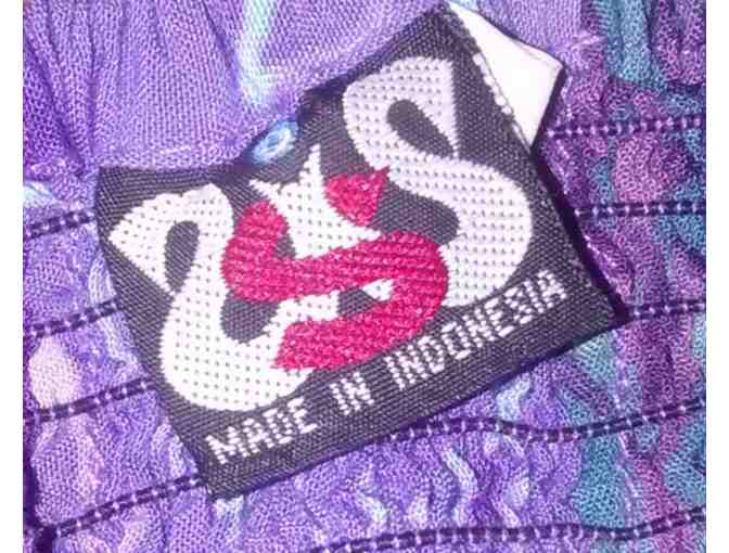 Purple Batik Dress - Made in Indonesia Women's 1X