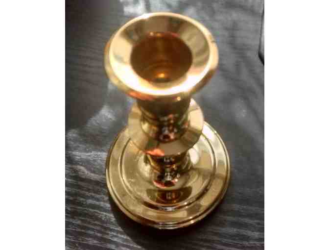 Set of Vintage Brass Candle Holders