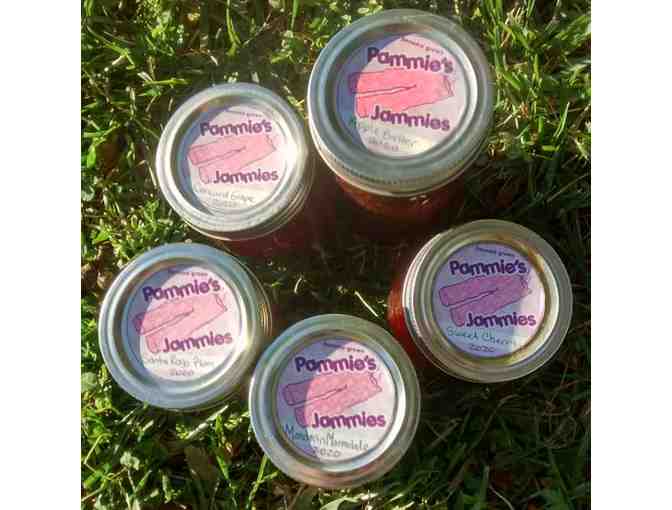 Five Jars of locally made Organic Jams