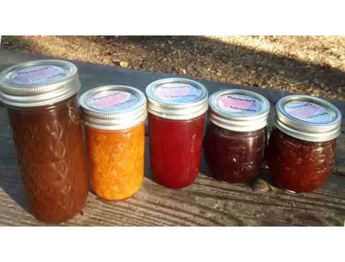 Five Jars of locally made Organic Jams