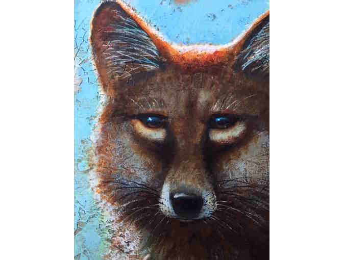 'Observant Fox' Gliclee Print from Original Art -Signed by artist Stacy Schuett