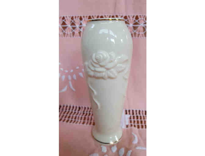 Bud vases - Lenox 'Rose Blossom' White China