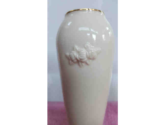 Bud vases - Lenox 'Rose Blossom' White China