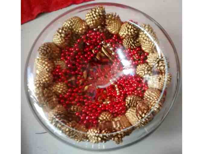 Floating Candle Bowl Holiday Centerpiece