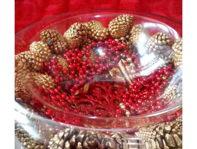 Floating Candle Bowl Holiday Centerpiece