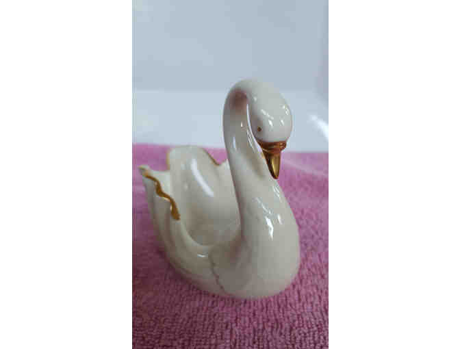 Jewelry: Jewelry dish - Lenox Swan