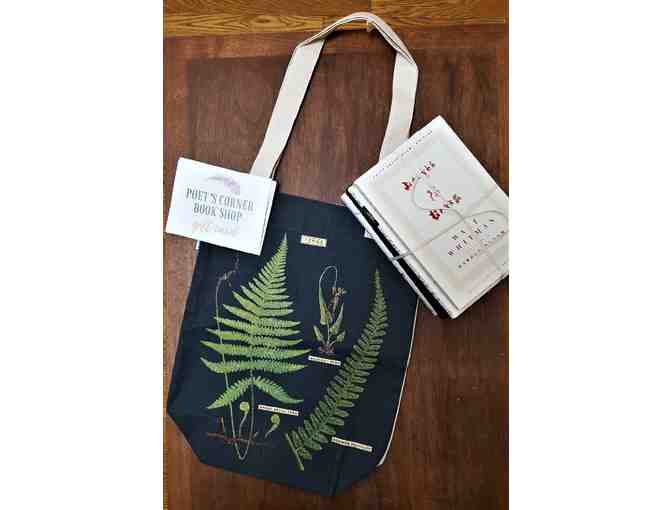$25 Gift Certif to Poet's Corner Book Shop with canvas bag and 'Wild' Book collection.