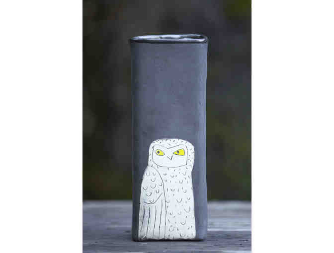 (a) Art/Sculpture: Vase - Owl by Marguerite Brennan