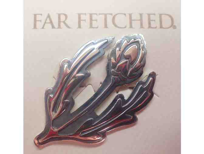 Charming FLORA THISTLE PIN from Far Fetched, fair-trade artisan jewelry