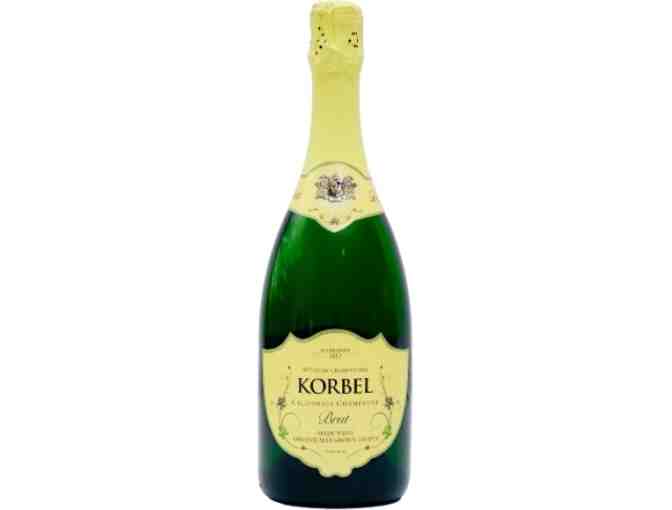Korbel Organic Champagne Brut Lot #1 (3 Bottles)- w/ Tea Towel - Photo 5