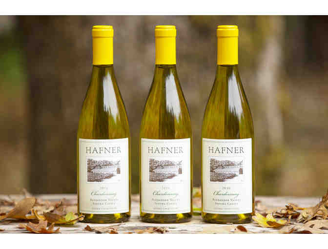 Hafner 2016 Chardonnay, three bottles - Photo 1