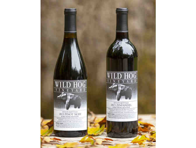 Wild Hog 2015 Zinfandel and Wild Hog Pinot Noir (one bottle each) - Photo 1