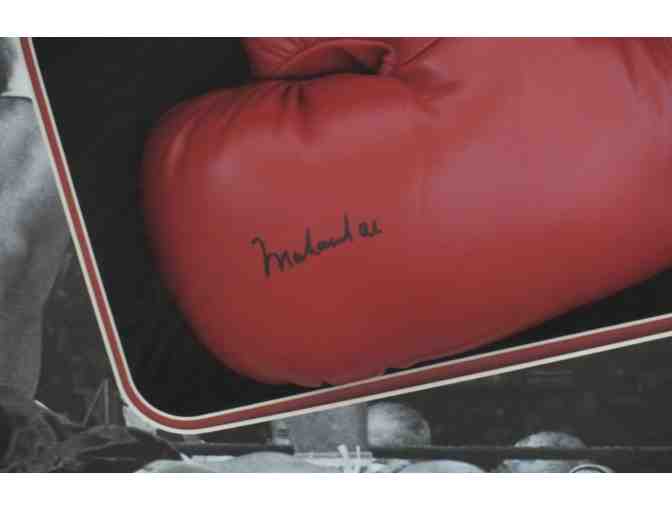 Autographed Red Boxing Glove Signed by Muhammad Ali