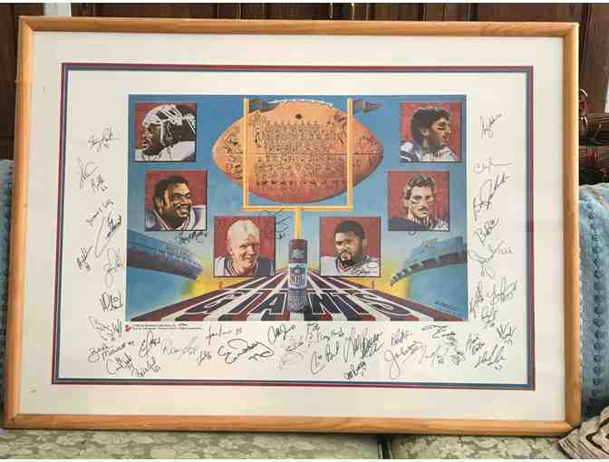 NY Giants signed Lithograph