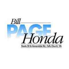 Sponsor: Bill Page Honda