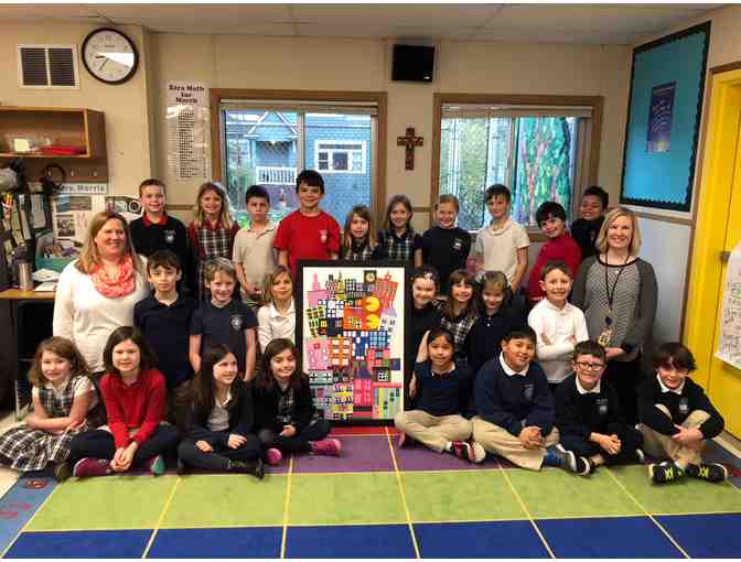 Mrs. Oines' Class Art Project - 'We Built This City'