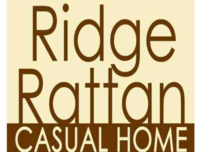 Ridge Rattan: Wicker Chaise Lounge and Trunk Set