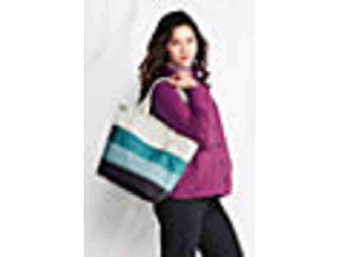 Lands' End $25 Gift Card and Medium Striped Tote