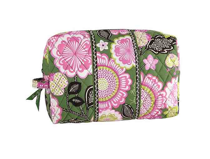 Vera in Olivia Pink and Matching Large Cosmetic Bag