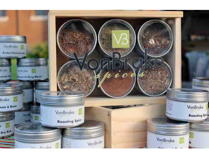 VonBrake Spices-Six Tin Wooden Gift Box