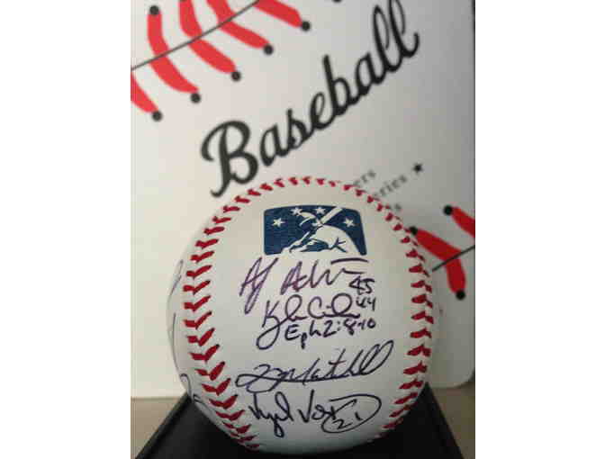 Rochester Red Wings Autographed Baseball and a Pack of 2013 Red Wings Baseball Cards