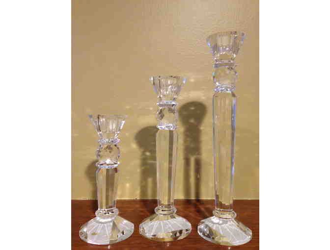 Three Glass Candle Holders