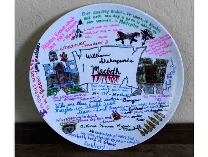 Custom Plates from our 8th Graders - #1