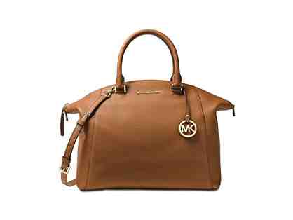 Michael Kors "Riley" Large Pebbled Leather Satchel