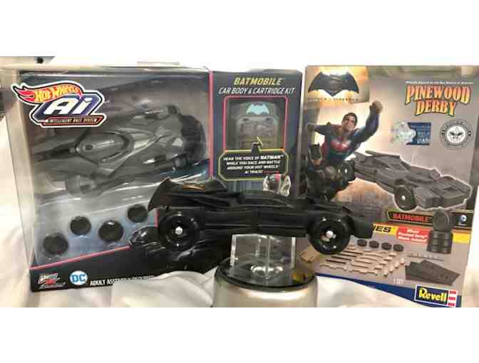 Hand-Painted Batmobile Derby Car with Hot Wheels Car Kit