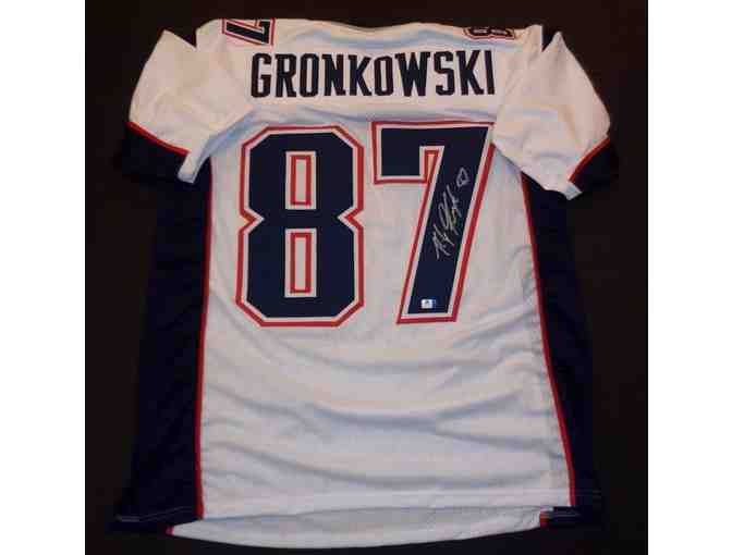 New England Patriots #87 ROB GRONKOWSKI - Autographed Jersey