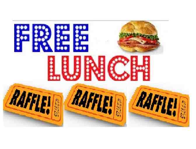 THREE Raffle Tickets - FREE lunch for a year!