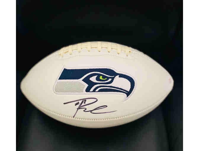 Seattle Seahawks #3 - Russell Wilson - Autographed Football with Display Case