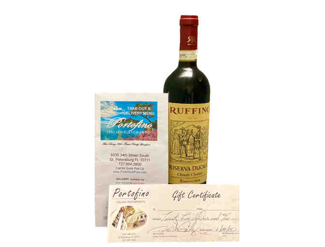 $25 Gift Certificate to Portofino Italian Ristorante and a bottle of Wine - Photo 1