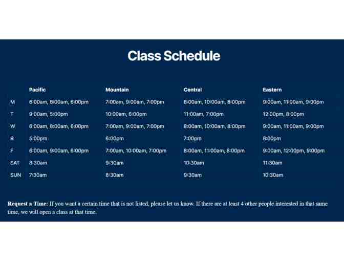 1 Month Unlimited Online Workout Program