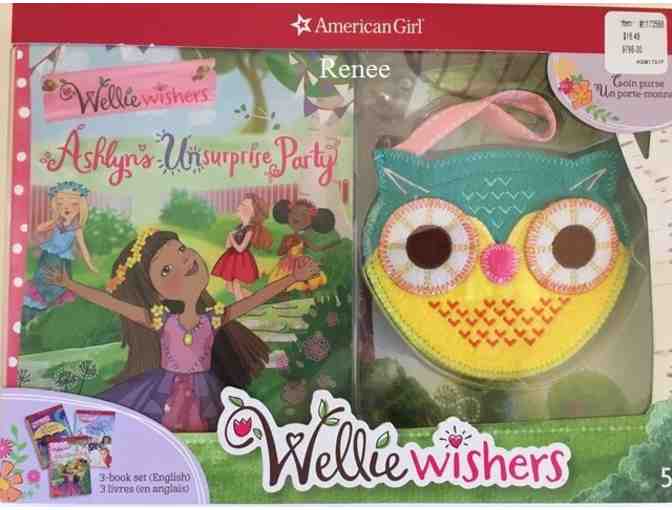Wellie Wisher Camille doll Basket