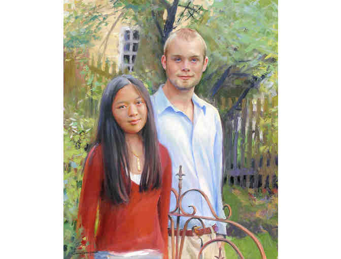 Portrait Sitting for Original Oil Portrait Painting by Richard James Cook