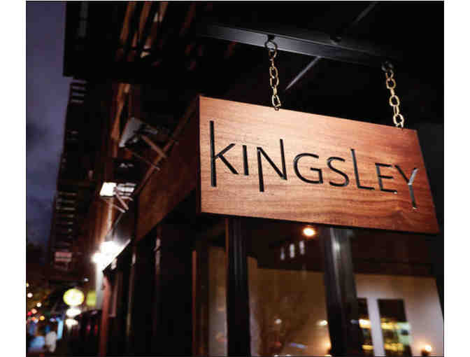 Dinner for two at award-winning Kingsley Restaurant